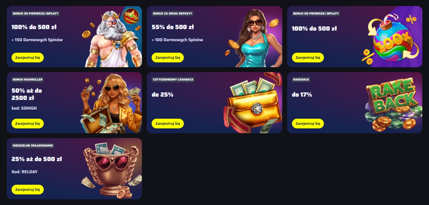 Bonusy w BDMBet Casino